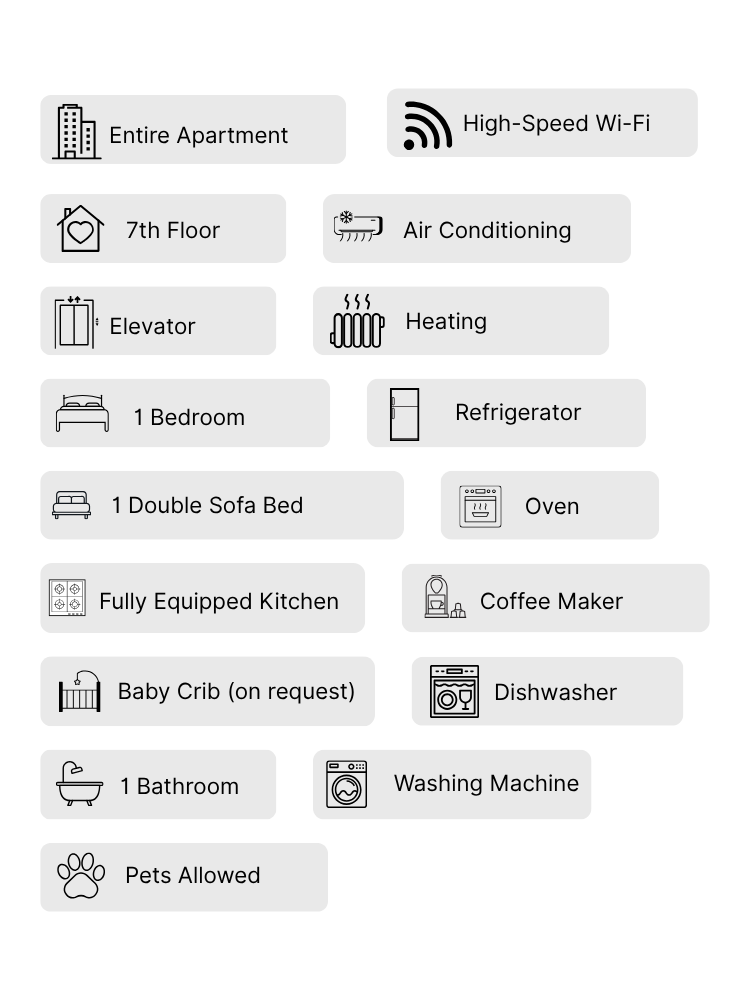amenities rome apartment