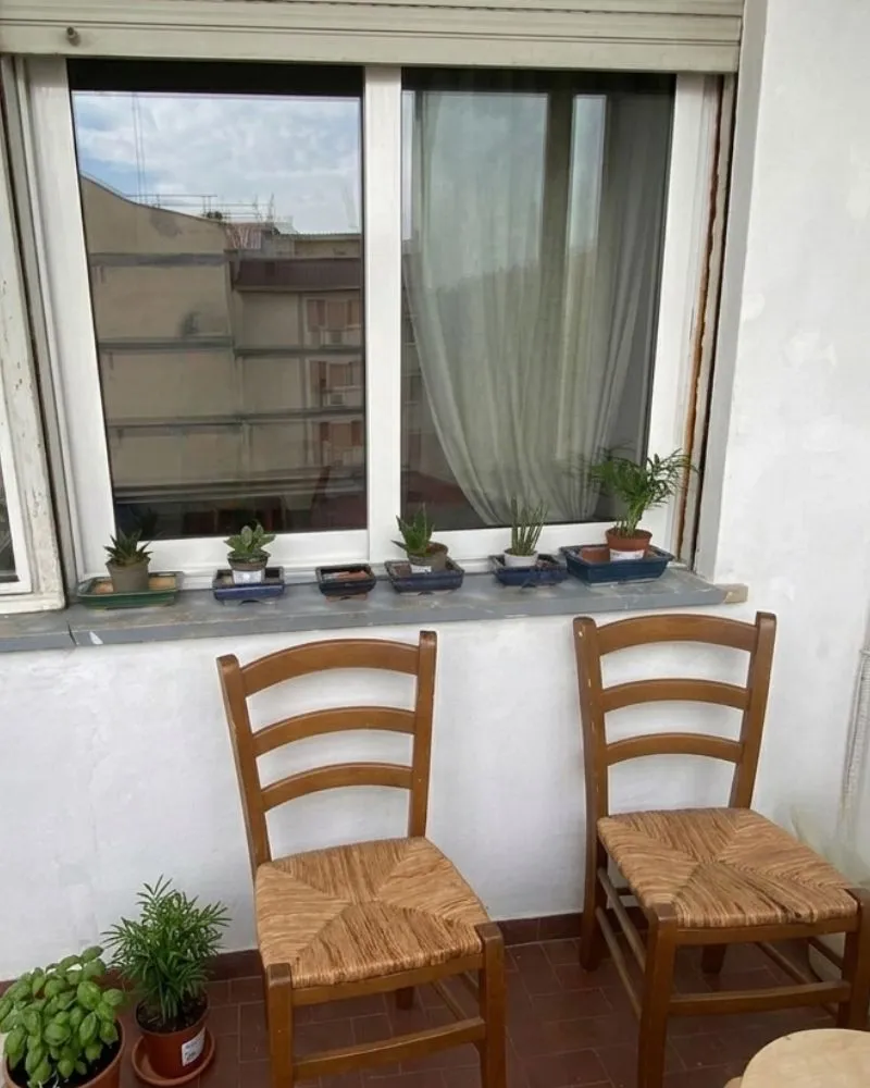 Balcone appartamento turistico Roma Tiburtina